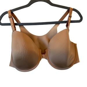 Soma Vanishing 360 Perfect Coverage Front-Close Bra 40D Tan Nude Underwire